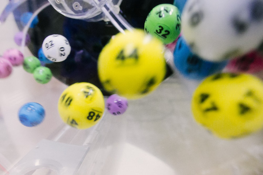 bolas de lotería con números aleatorios