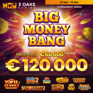 doublejack Big Money Bang tournament 120K Euro